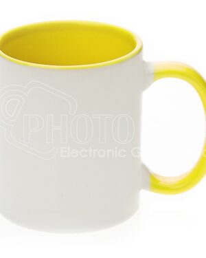 Orca Coatings 11 oz. Two Tone Mug Inner/Handle Yellow