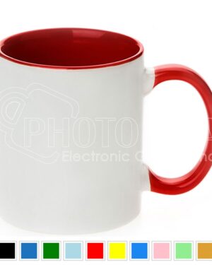 Orca Coatings 11 oz. Two Tone Mug Inner/Handle Red