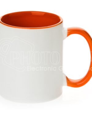 Orca Coatings 11 oz. Two Tone Mug Inner/Handle Orange
