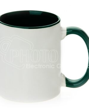 Orca Coatings 11 oz. Two Tone Mug Inner/Handle Green