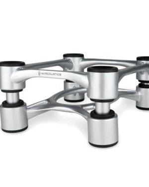 ISO Aperta 100 Isolation Stand For Bookshelf spks upto 15.9kg Silver colour - PAIR