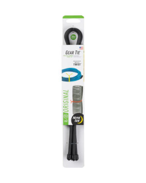 Nite Ize Gear Tie Reusable Rubber Twist Tie - 24 Inch / 2 Pack / Black