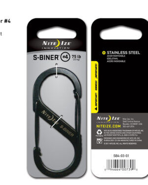 Nite Ize S-Biner Dual Carabiner - #4 / Black / Stainless Steel