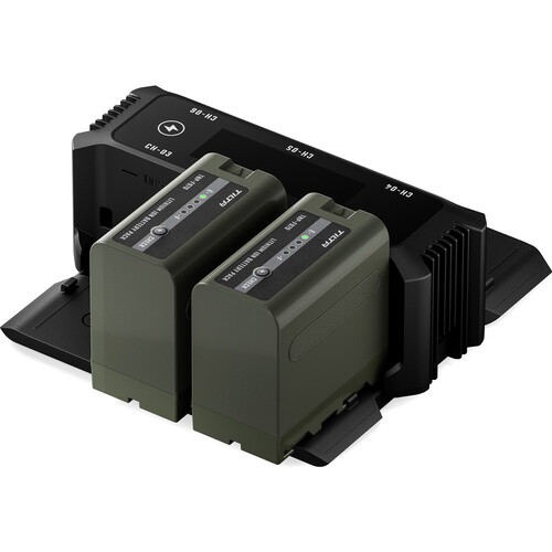 Tilta NP-F970 2-Battery Kit with Foldable 6-Bay Charging Station - Image 2
