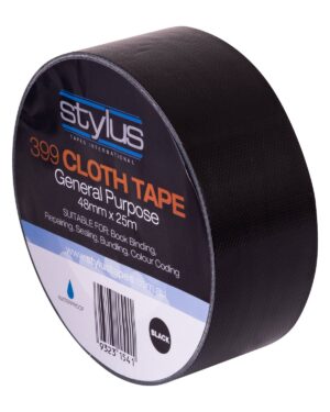 Stylus 399 Retail General Purpose Cloth Black 48mm x 25m