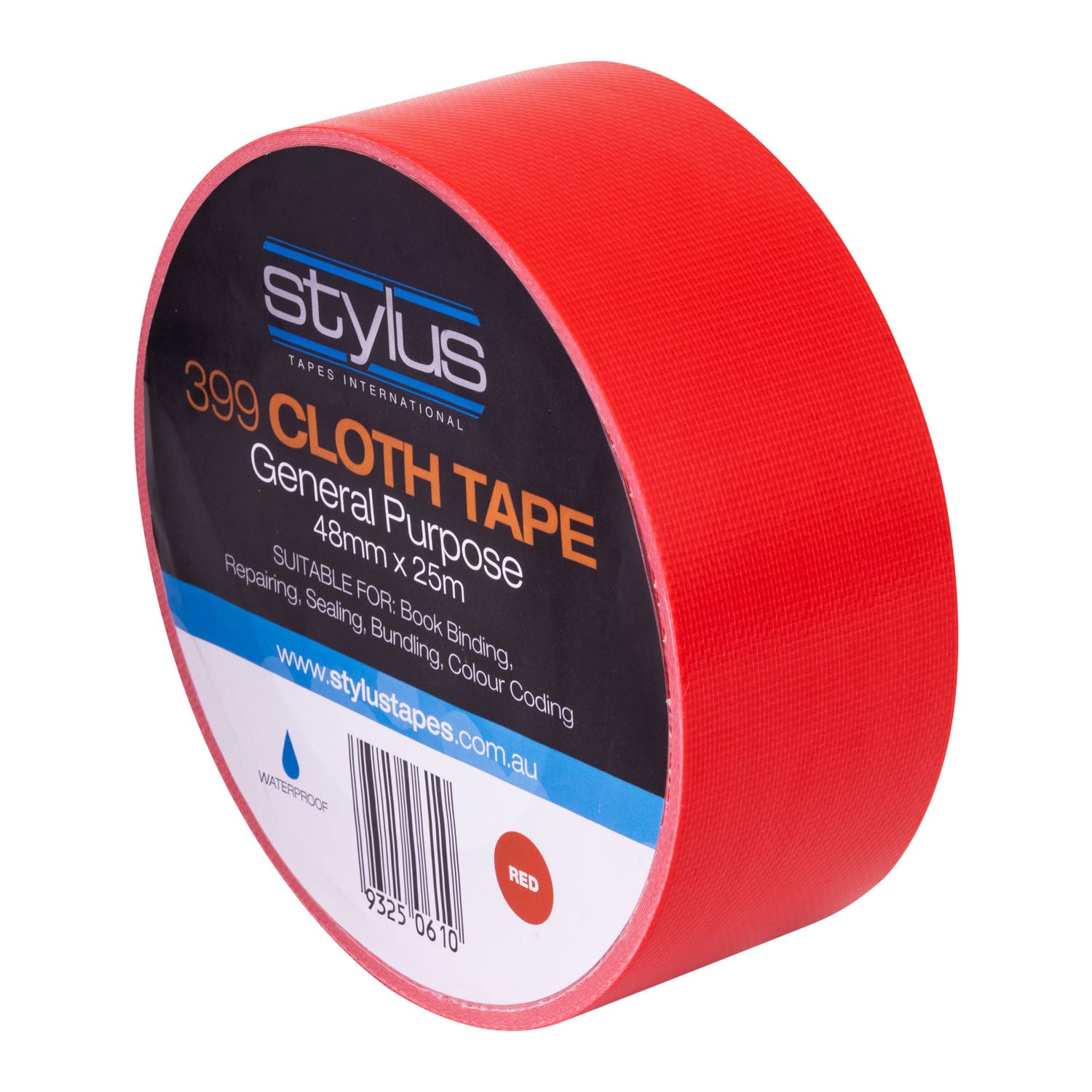 Stylus 399 Retail General Purpose Cloth Red 48mm x 25m