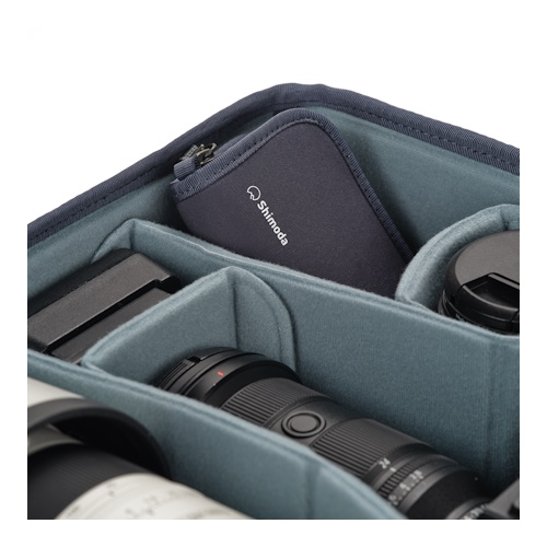 Shimoda Card Wallet, Zip - Blue - Image 4