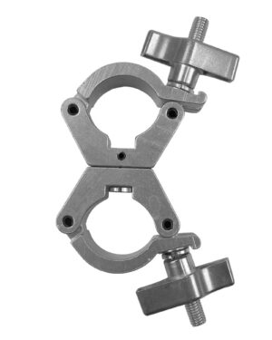 Event Lighting Aluminum Double Swivel Pipe Clamp (Suits 30-35mm)