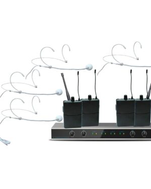E-lektron IU-4011H UHF Headset x 4 Fixed Freq