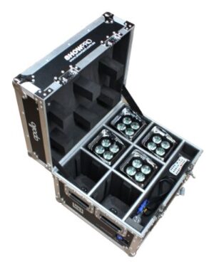 ShowPro LED Apollo 6 units inc Charging Case (CHROME)