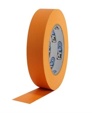 Pro Tapes Pro 46 Orange Colored Crepe Paper Masking Tape 25mm x 54m with 75mm core