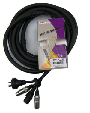 SoundKing Power and Signal XLR Lead Combo PCAC5 5m