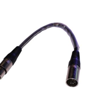 ShowPro DMX 30cm Adaptor 3P Fem – 5P Male