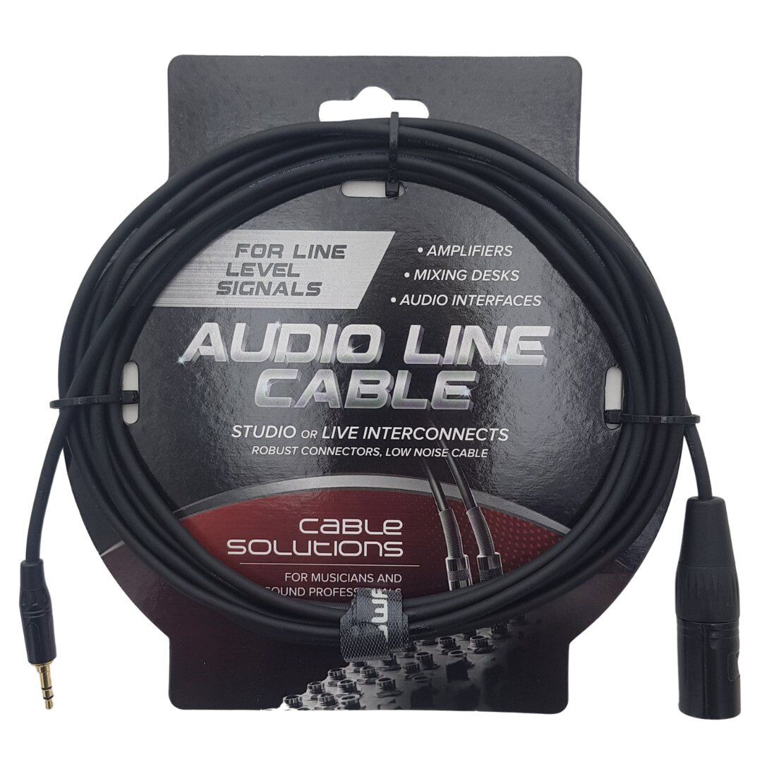 Swamp Stereo 3.5mm (Mini-Jack) to Mono XLR(m) Cable - 5m - Image 2