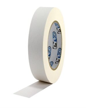 Pro Tapes Pro 46 White Colored Crepe Paper Masking Tape 25mm x 54m with 75mm core