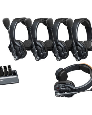 Hollyland Solidcom SE Global 5S 5-Person Full-Duplex Single-Ear Noise-Canceling Headset Intercom System
