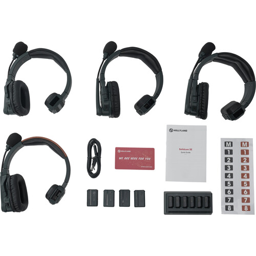 Hollyland Solidcom SE Global 4S 4-Person Full-Duplex Single-Ear Noise-Canceling Headset Intercom System - Image 2