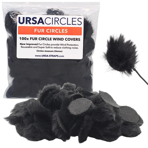 Ursa Fur Circles - 100-Pack - Black