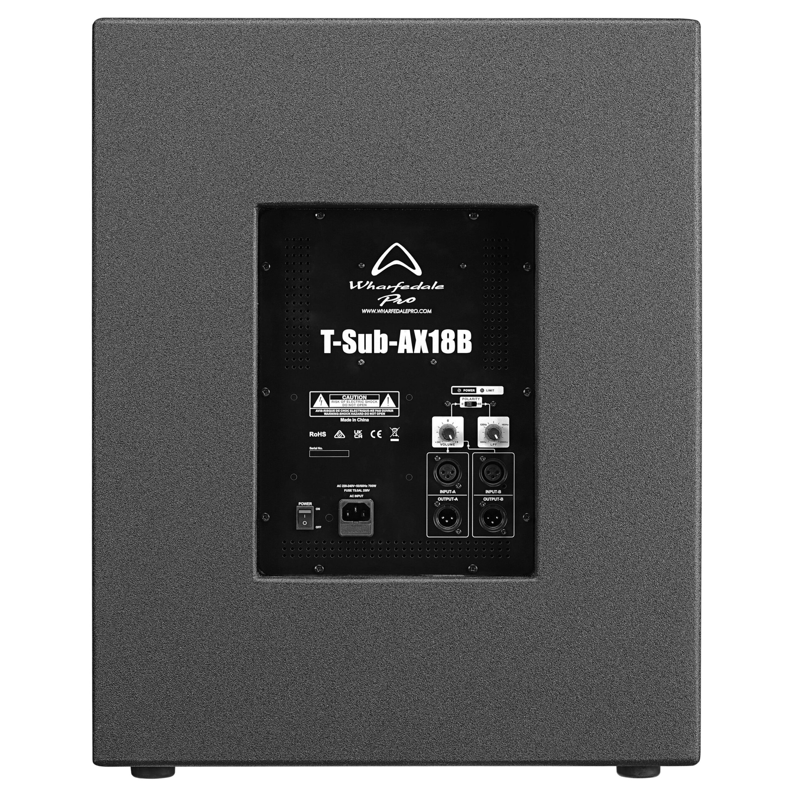 Wharfedale Pro TSUBAX18B Subwoofer Active 1x18" 900W Continous 1800W Peak - Image 2