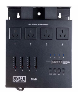 Event Lighting DIM4 4-Channel DMX Dimmer/Switch