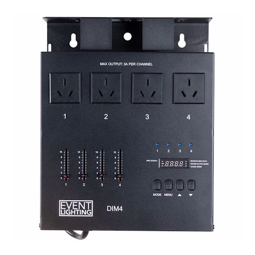 Event Lighting DIM4 4-Channel DMX Dimmer/Switch
