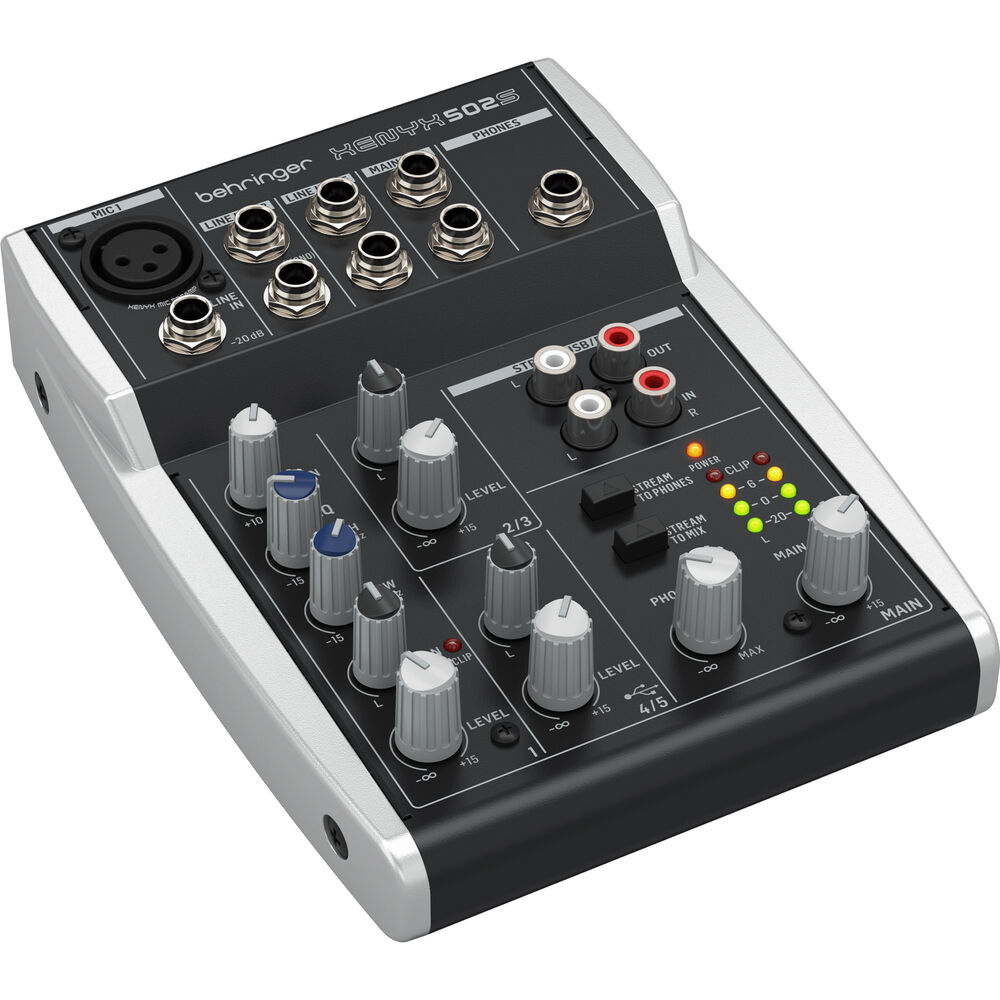Behringer XENYX502S 5 Channel Mixer With Usb