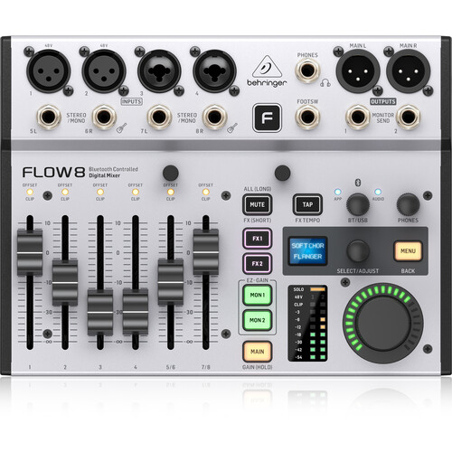 Behringer FLOW-8 8Ch Dig. Usb Mixer W/ Bluetooth - Image 3