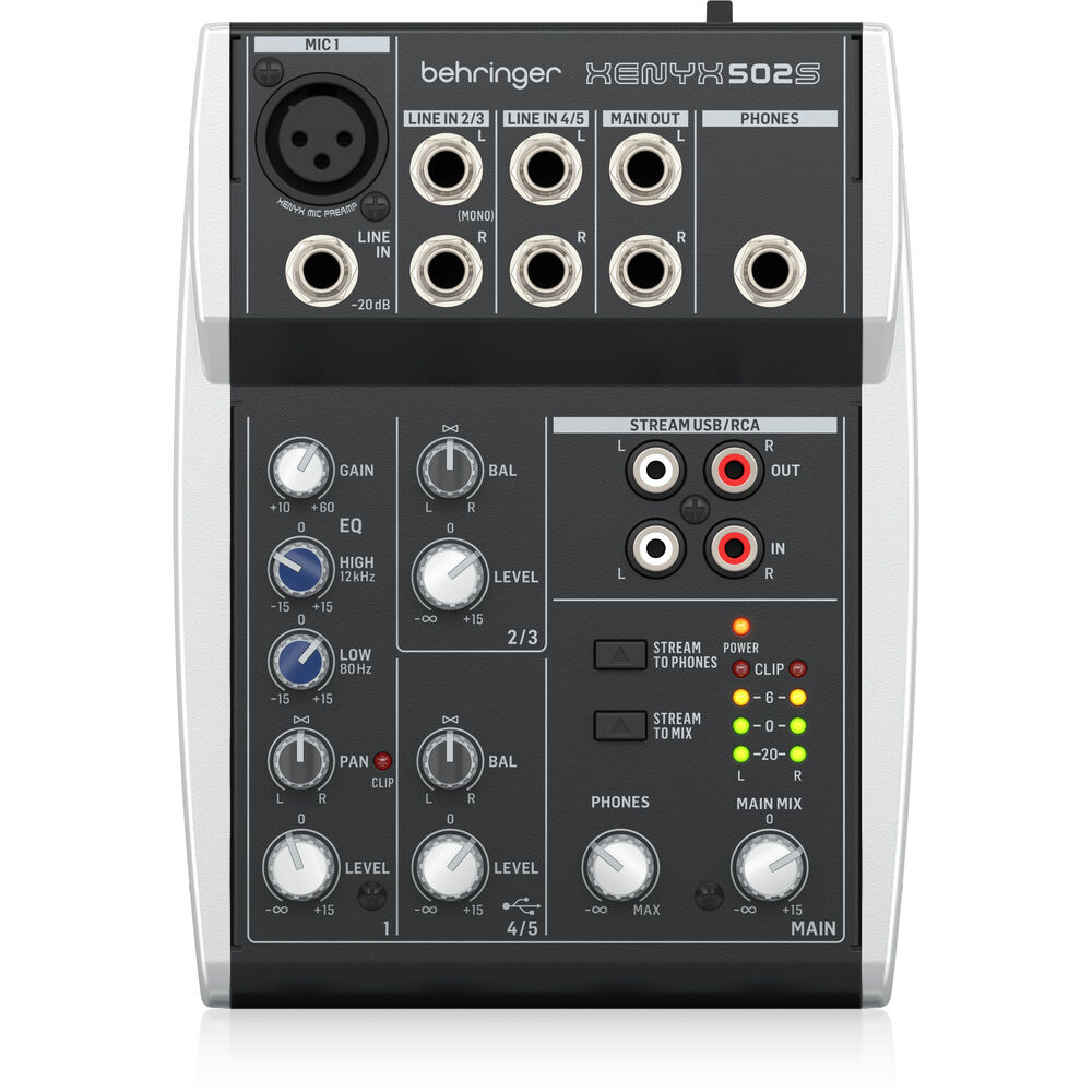 Behringer XENYX502S 5 Channel Mixer With Usb - Image 3