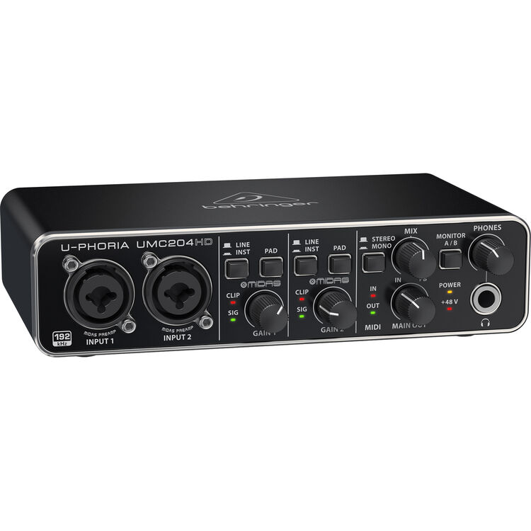 Behringer U-Phoria UMC204HD Interface