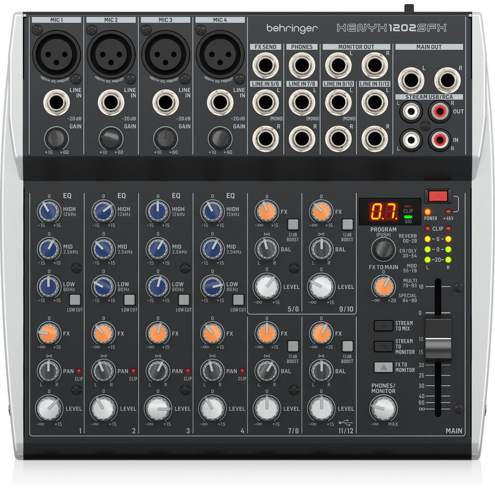 Behringer XENYX1202SFX 12Ch Mixer W/Usb & Fx - Image 3