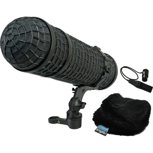 Radius Mini-ALTO 280, RAD-2 Kit, PG Handle & 3-Pin XLR Cable, Black Fur