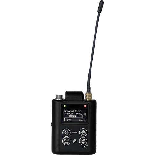 Wisycom MTP61 Wireless Bodypack Transmitter with LEMO 3-Pin Connector (470 to 960 MHz)