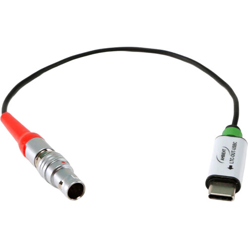 Ambient LTC-OUT USB-C - Timecode Cable PushPull-5-pin (Lemo-compatible) to USB-C (digital audio)