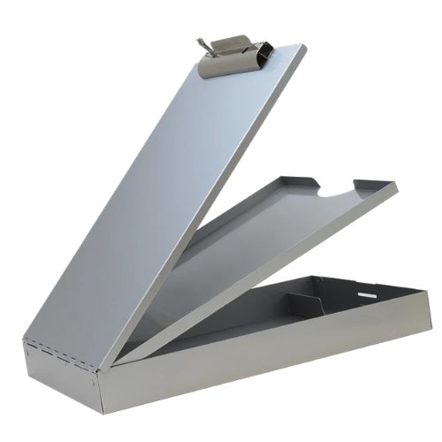 Saunders Aluminium Clipboard Letter Top Opening