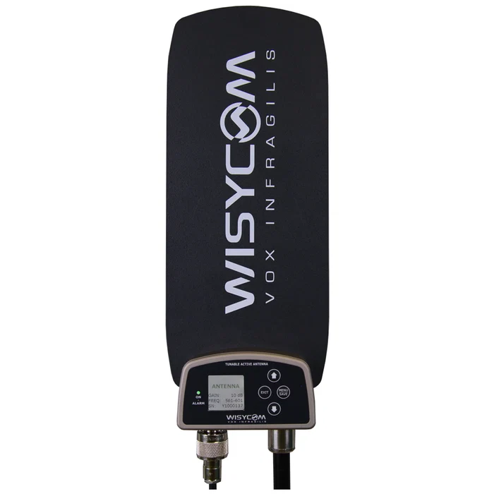 Wisycom ADFA-B-F1 Omnidirectional Wideband Active Antenna with Remote-Controlled Filters and BNC Connector (430-1160Mhz)