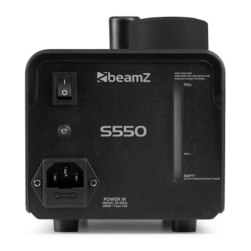 BeamZ S550 Smoke Machine with Wireless Remote & Fluid 550W - Image 7