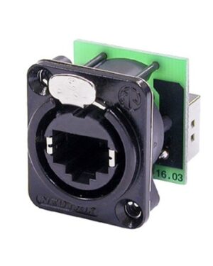 Neutrik NE8FDP-B Ethercon RJ45 Panel Mount - Black