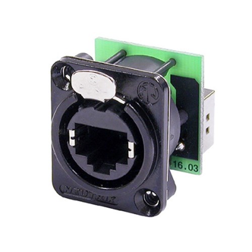 Neutrik NE8FDP-B Ethercon RJ45 Panel Mount - Black
