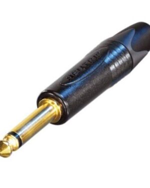 Neutrik NP2X-B 1/4" TS Connector - Gold Contacts