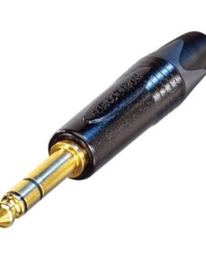 Neutrik NP3X-B 1/4" TRS Connector - Gold Contacts