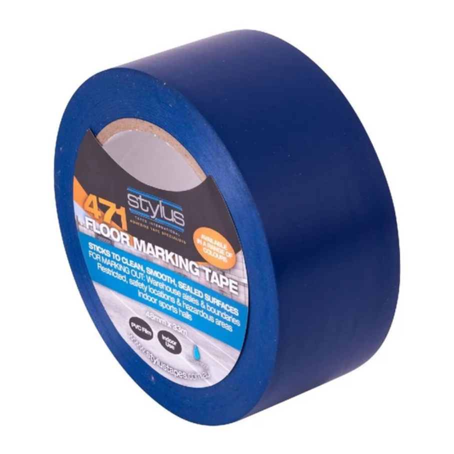 Stylus 471 PVC Floor Marking Blue 48MM X 33M