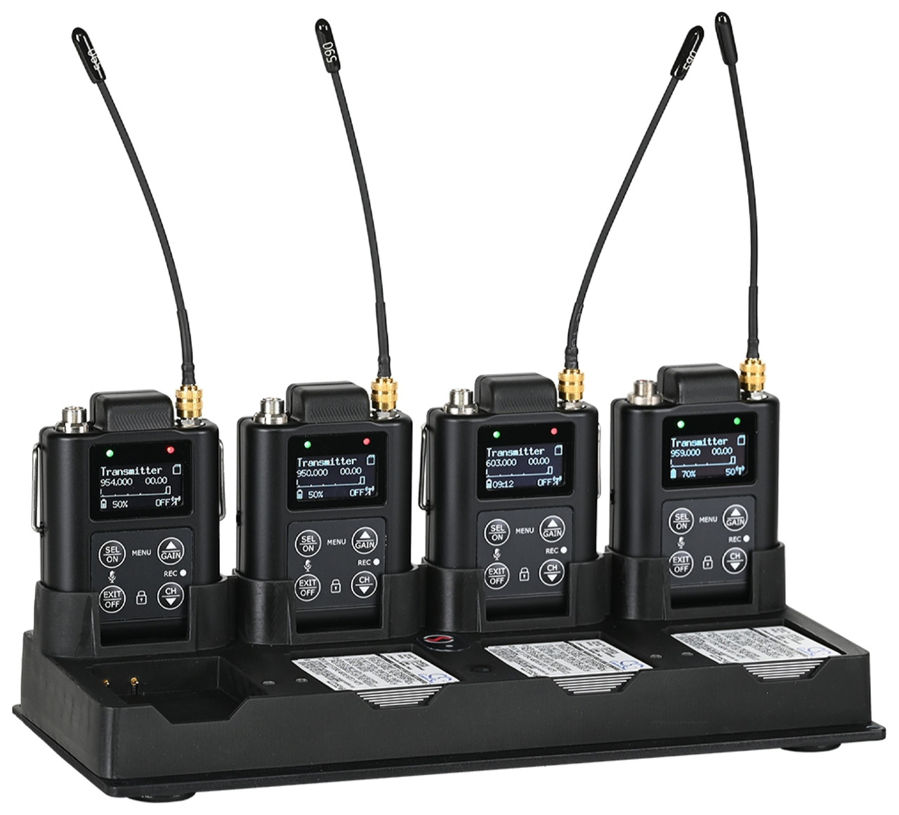 Wisycom LBC61 - Multiple battery charger - 4x slots for MTP61 XL + 4x slots for XL batteries