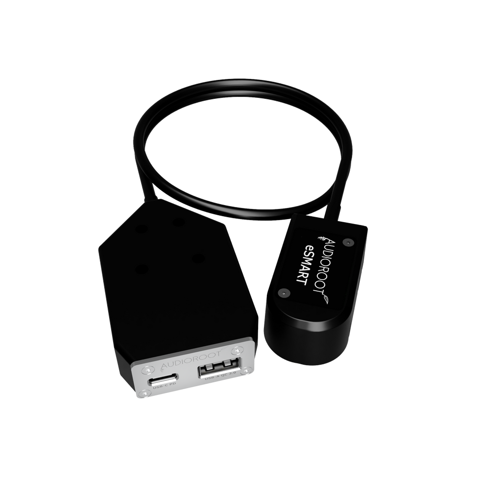 Audioroot eUSB-C-OUT - 10-24V smart battery cup to USB type C converter with Power Delivery + USB QC 3.0